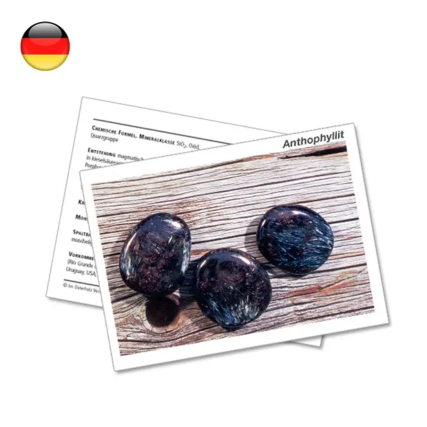 Carte minéralogique Anthophyllite (UC 10 pièces) | Marco Schreier