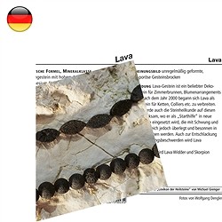 1524802000 Mineralienkarte Lava  (VE mit 10 Stück) | GH Edelsteine, Heilsteine & Schmuck