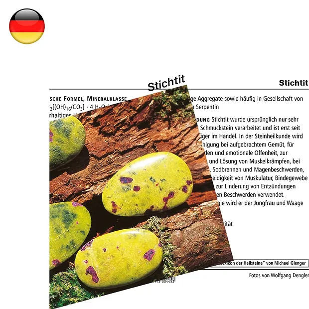 Tarjeta mineral stichtite (PU con 10 piezas) | Marco Schreier