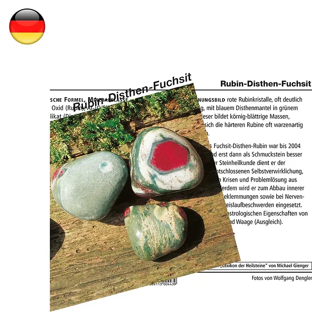 Mineralienkarte Rubin-Fuchsit (VE mit 10 Stück) | Marco Schreier