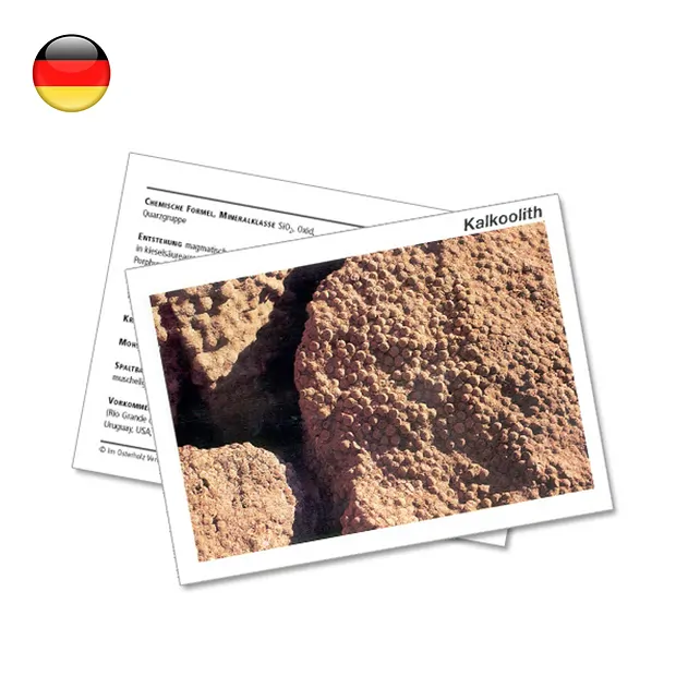 Mineralienkarte Kalkoolith (VE mit 10 Stück) | Marco Schreier
