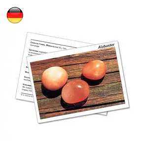 Mineral Card Alabaster (PU with 10 pieces) | wholesaler gems & healing stones