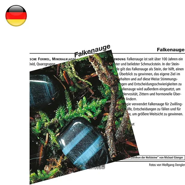 Mineralienkarte Falkenauge (VE mit 10 Stück) | Marco Schreier