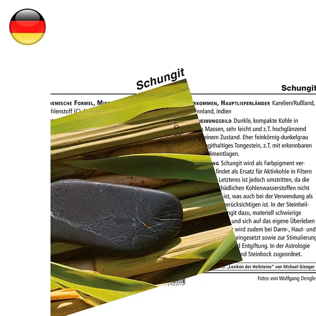 Carta minerale Shungite (UC con 10 pezzi) | grossista gemme e pietre curative