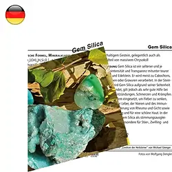 1544602000 Mineralienkarte Gem Silica (VE mit 10 Stück) | Edelsteine, Heilsteine & Schmuck