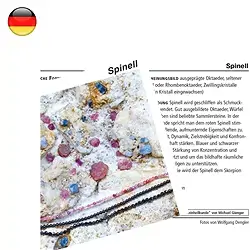 1545702000 Mineralienkarte Spinell  (VE mit 10 Stück) | Edelsteine, Heilsteine & Schmuck