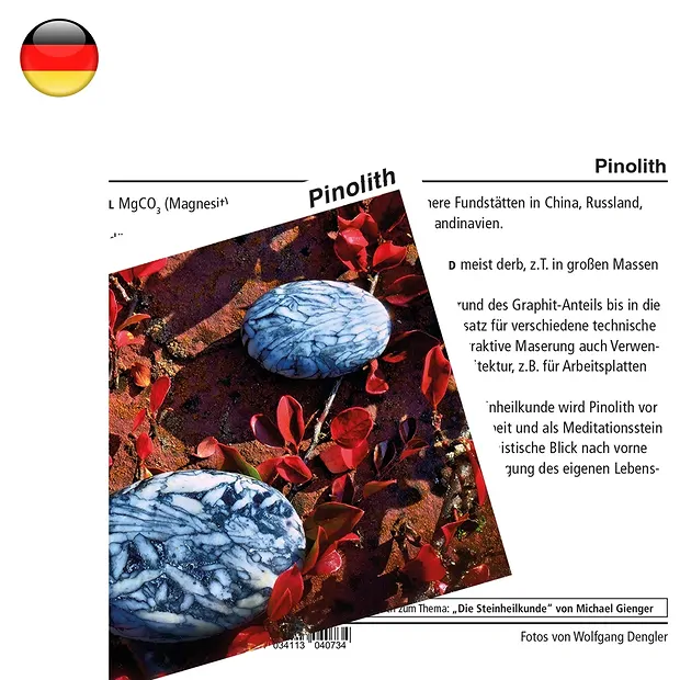 Mineralienkarte Pinolith (VE mit 10 Stück) | Edelsteine, Heilsteine & Schmuck
