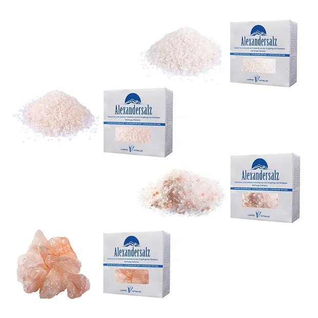 Alexander's salt learning set (4 x 0.5kg) | wholesaler gems & healing stones