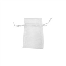 1801102003 Organza-Beutel, 07,5 x 10cm, weiß (50 St./VE) | Edelsteine, Heilsteine & Schmuck