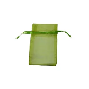 Organza-Beutel, 06 x 10cm, oliv (50 St./VE) | Edelsteine, Heilsteine & Schmuck