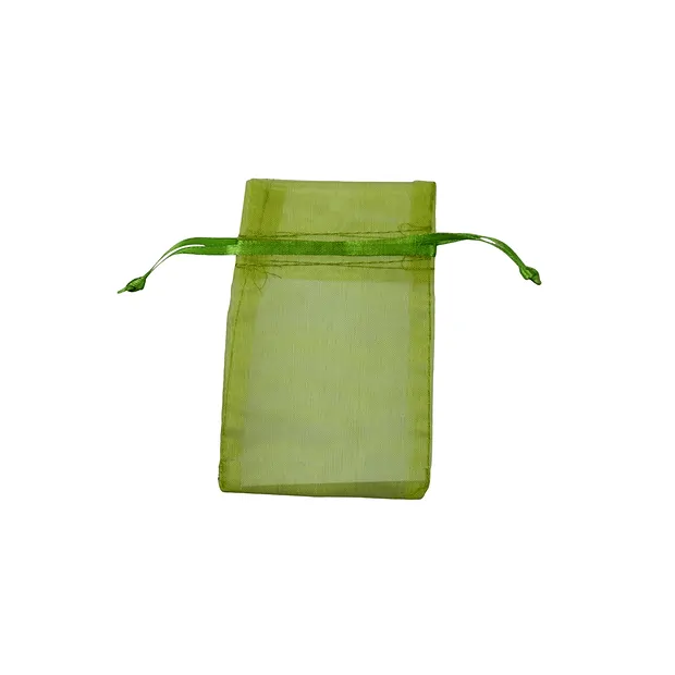 Sachet en organza, 06 x 10cm, olive (50 pcs/Unité) | Marco Schreier