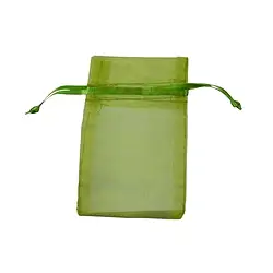 1801102202 Organza-Beutel, 10 x 14cm, oliv (50 St./VE) | Edelsteine, Heilsteine & Schmuck