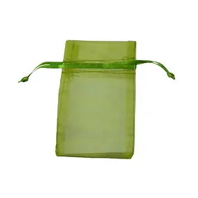 Organza-Beutel, 10 x 14cm, oliv (50 St./VE) | Edelsteine, Heilsteine & Schmuck