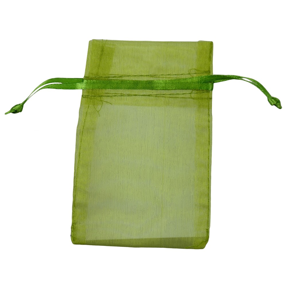 Sachets en organza, 14 x 20cm, olive (50 pcs/UV) | Marco Schreier