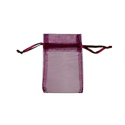 1801102301 Sachet en organza, 06 x 10cm, bordeaux (50 pcs/UC) | Marco Schreier