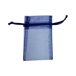 1801102402 Sachet en organza, 10 x 14cm, bleu foncé (50 pcs/UC) | Marco Schreier