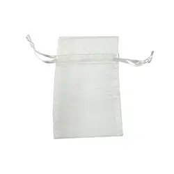 1801102502 Organza-Beutel, 10 x 14cm, silber (50 St./VE) | Edelsteine, Heilsteine & Schmuck