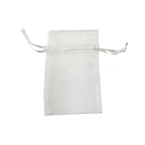 Sachet en organza, 10 x 14cm, argent (50 pcs/UC) | Marco Schreier