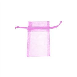 1801102601 Organza-Beutel, 06 x 10cm, rosa (50 St./VE) | Edelsteine, Heilsteine & Schmuck