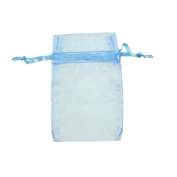 Sacchetto in organza, 10 x 14 cm, azzurro (50 pz./pacco) | Marco Schreier