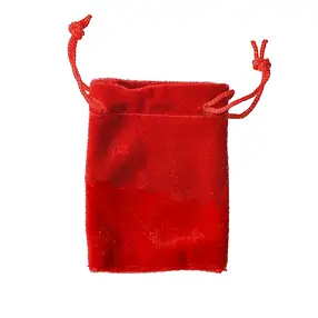Samtbeutel, 14 x 20cm, rot (50 St./VE) | Edelsteine, Heilsteine & Schmuck-Handel