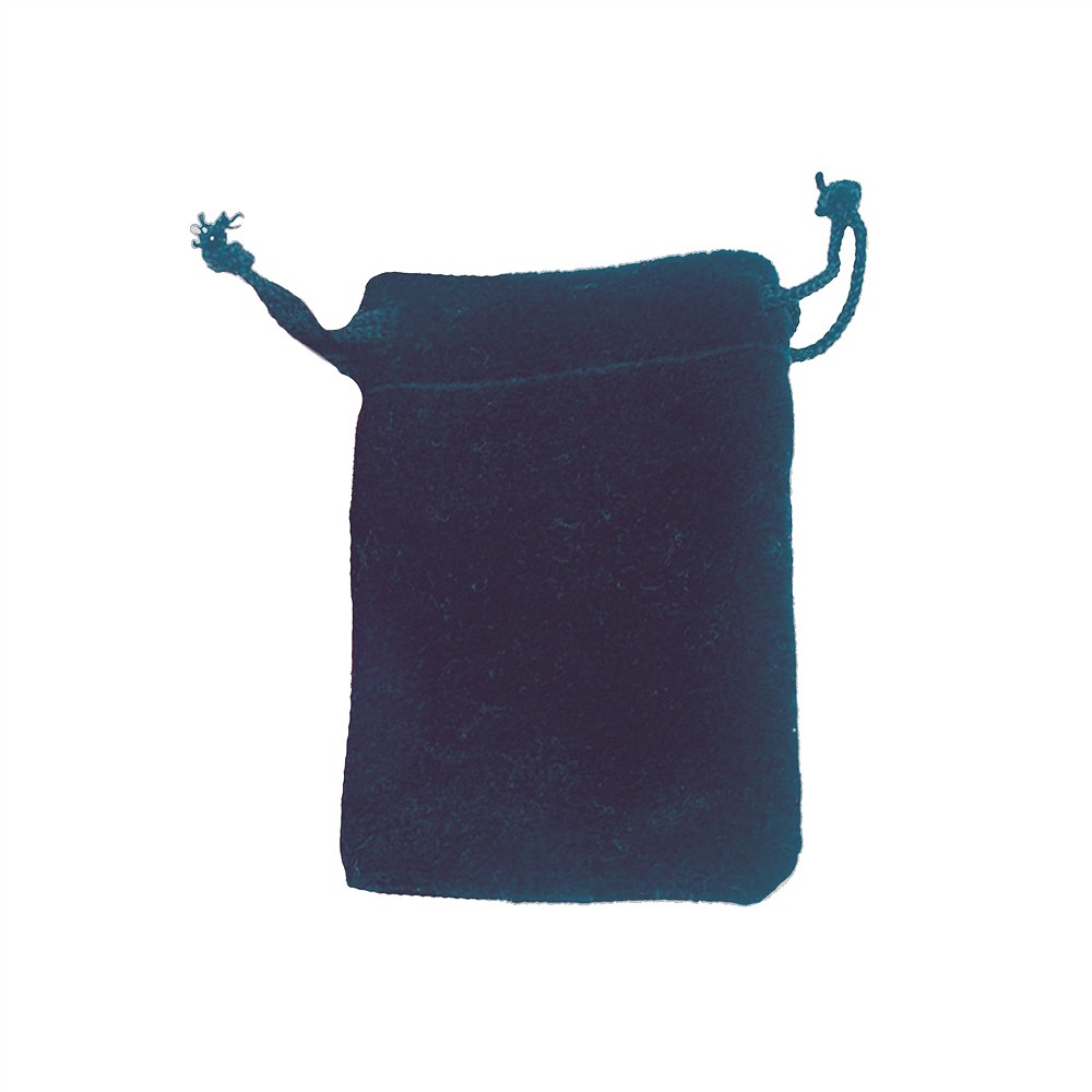 Velvet bag, 10 x 13.5cm, blue (50 pcs./ PU) | wholesaler gems & healing stones