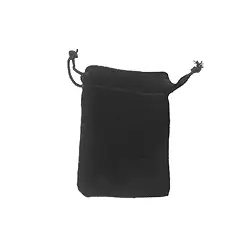 1801103301 Velvet bag, 05 x 7cm, black (50 pcs./ PU) | wholesaler gems & healing stones