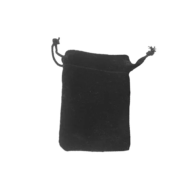 Bolsa de terciopelo, 05 x 7 cm, negra (50 uds./paquete) | Marco Schreier