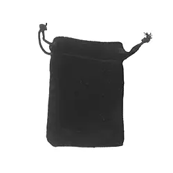 1801103304 Velvet bag, 14 x 20cm, black (50 pcs./ PU) | wholesaler gems & healing stones