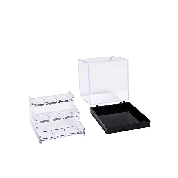 Acryldose mit 3 Ebenen, 5,1cm | Großhändler Edelsteine, Heilsteine & Schmuck
