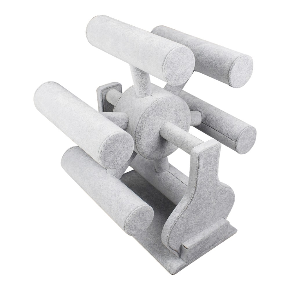 Armband-Display Karusell, grau, 36cm | Schreier Edelsteine, Heilsteine & Schmuck