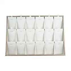 1814000001 Bandeja para joyas, 18 compartimentos, blanca | Marco Schreier