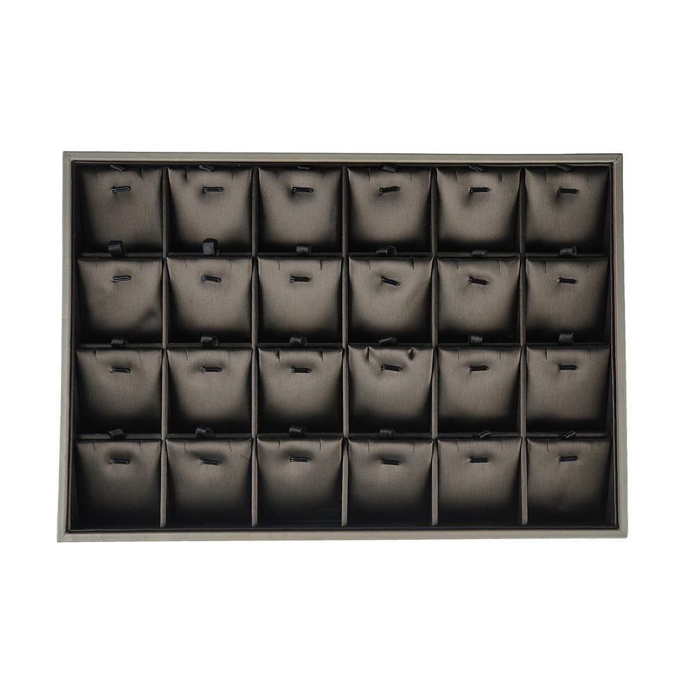 Bandeja para joyas, 24 compartimentos, marrón | Marco Schreier