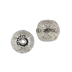 1902633101 Sfera 08mm, OTTONE argentato, Zircone cubico (12 pz./ UC) | Marco Schreier