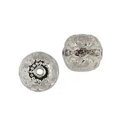 1902633101 Sfera 08mm, OTTONE argentato, Zircone cubico (12 pz./ UC) | Marco Schreier