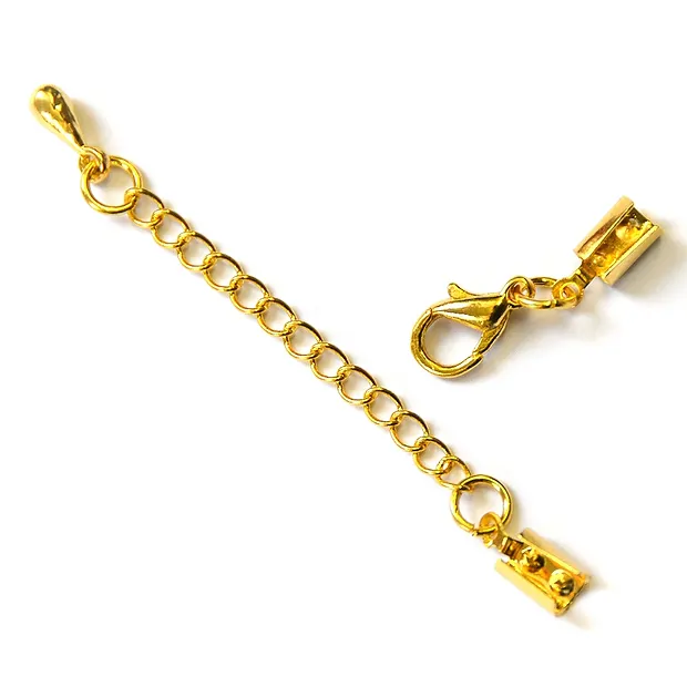 Complete clasp, gold-plated metal (10 pcs./ PU) | gems, healing stones & jewelry