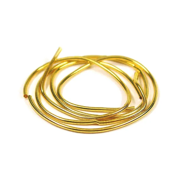 Perlspiraldraht vergoldet, 0,6mm (fein), 1m | Edelsteine, Heilsteine & Schmuck