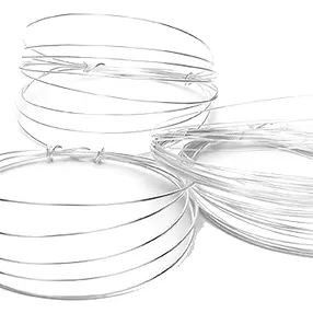 Filo 1,0 mm, argento (1,2 m UC) | gemme, pietre curative e gioielli all'ingrosso