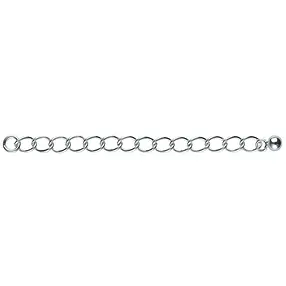 Extension chain 60mm x 3mm, silver (6 pcs./ PU) | Marco Schreier