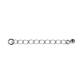 Cadena de prolongación 30mm x 2mm, plata (6 uds./VE) | Marco Schreier