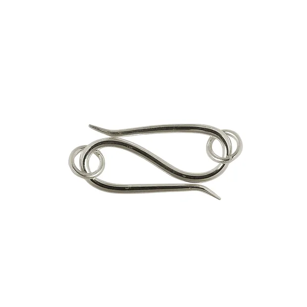 Hook standard 12mm, silver (4 pcs./ PU) | wholesaler gems & healing stones