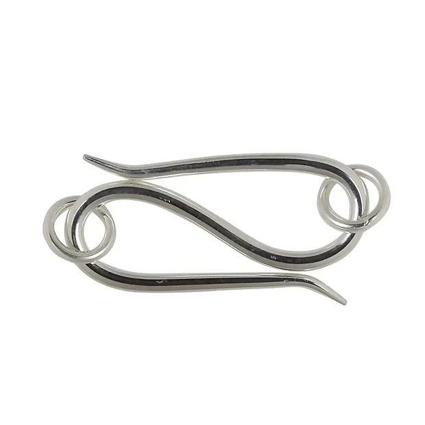 Haken Standard 30mm, Silber (1 St./VE) | Edelsteine, Heilsteine & Schmuck-Handel