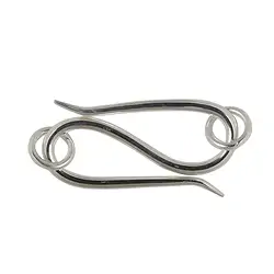 1905201302 Haken Standard 30mm, Silber matt (1 St./VE) | Edelsteine, Heilsteine & Schmuck