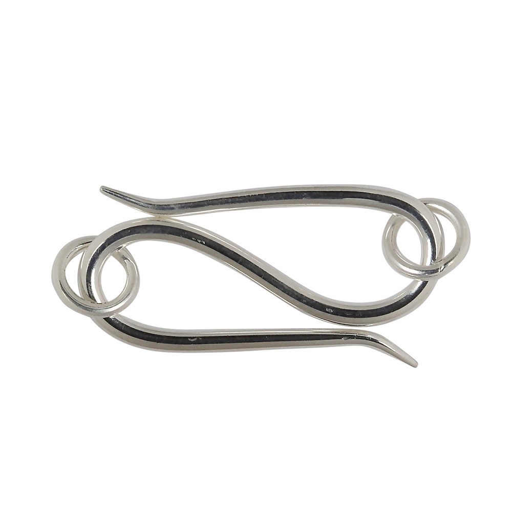 Haken Standard 30mm, Silber matt (1 St./VE) | Edelsteine, Heilsteine & Schmuck