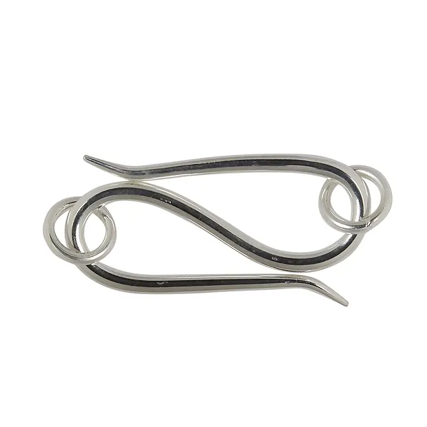 Hook standard 30mm, silver matt (1 pc./ PU) | wholesaler gems & healing stones