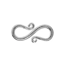 1905202181 Haken geschwungen 18mm, Silber (3 St./VE) | GH Edelsteine, Heilsteine & Schmuck