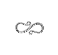 1905202251 Hook curved 25mm, silver (1 pc./ PU) | wholesaler gems, healing stones & jewelry