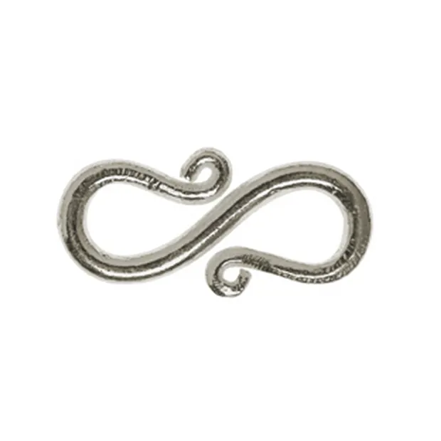 Haken geschwungen 25mm, Silber (1 St./VE) | GH Edelsteine, Heilsteine & Schmuck