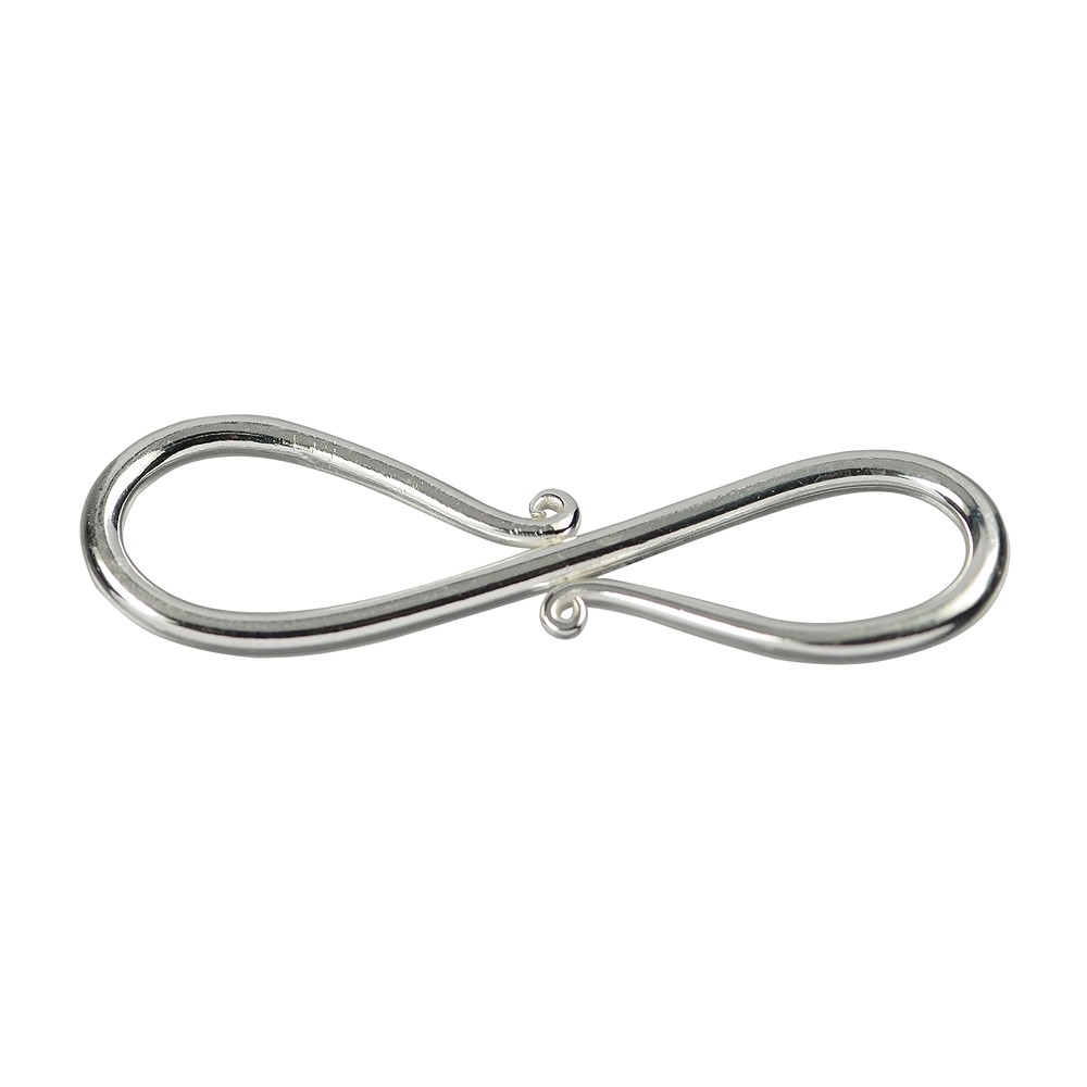Crochet en S courbé 40mm, argent (2 pcs/UC) | Marco Schreier