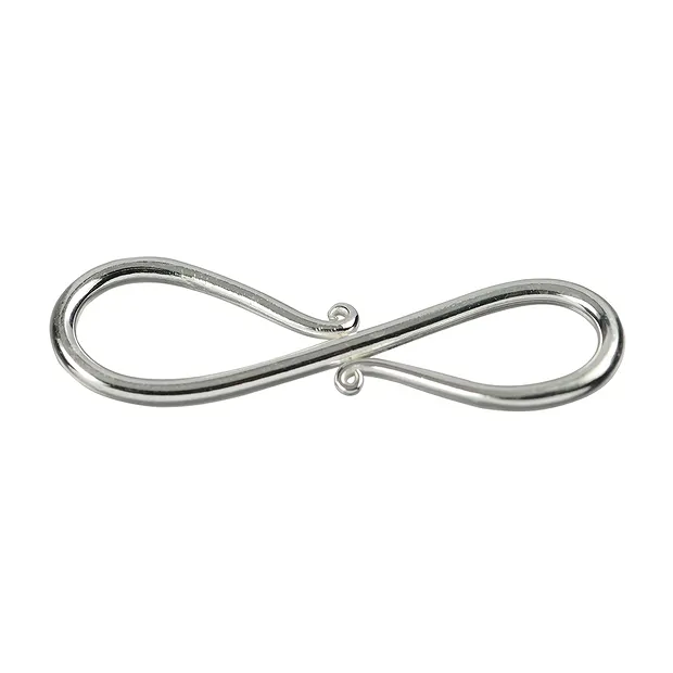 Crochet en S courbé 40mm, argent (2 pcs/UC) | Marco Schreier